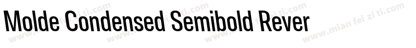 Molde Condensed Semibold Reverse字体转换